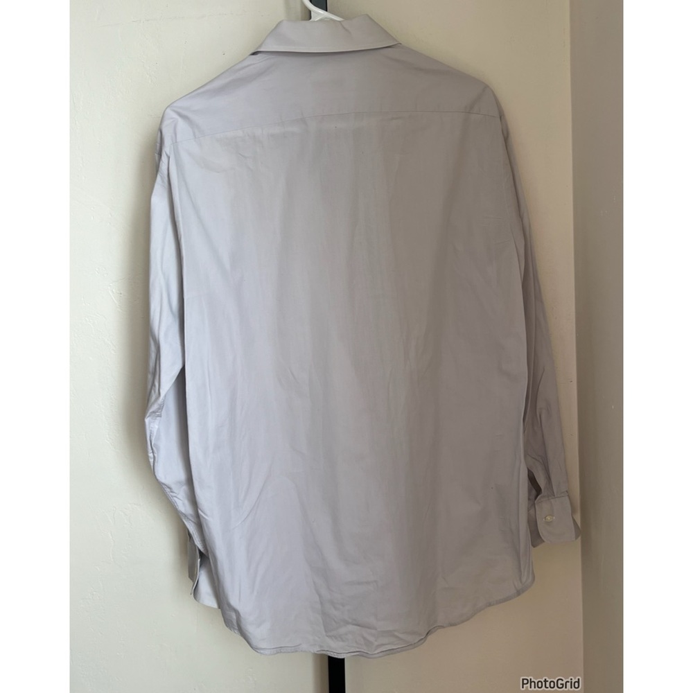 Vintage VTG Christian Dior Light Grey Button Down 16 34 - Picture 2 of 5